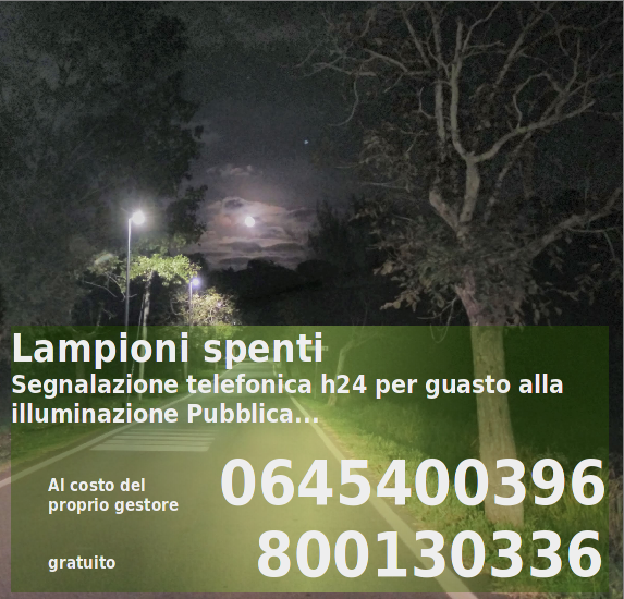 Lampioni spenti - telefono