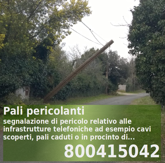 Pali Telefonici Pericolanti